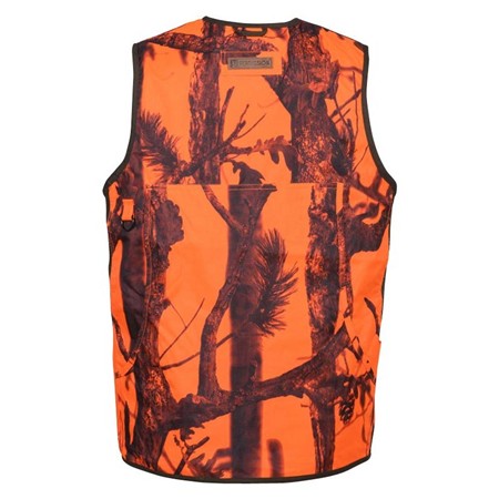 GILET CHASSE HOMME PERCUSSION SAVANE REVERSIBLE - GHOST CAMO