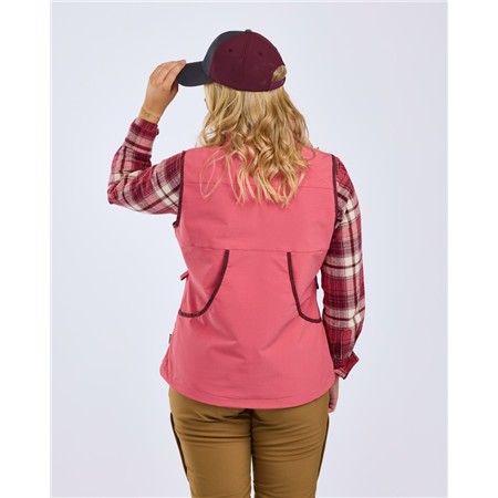GILET DA CACCIA DONNA PINEWOOD DOG SPORTS STRETCH VEST - ROSA CILIEGIA