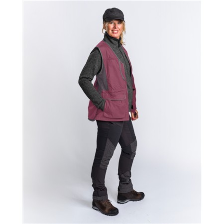 GILET DE CHASSE FEMME PINEWOOD DOG SPORTS 2.0 VEST - PLUM/ANTHRACITE