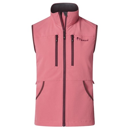 Gilet De Chasse Femme Pinewood Dog Sports Stretch Vest - Cherry Pink