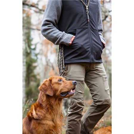 GILET DE CHASSE HOMME PINEWOOD DOG SPORTS HYBRID STRETCH JACKET - NOIR