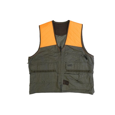 Gilet De Chasse Kaki/Orange Hart - Taille L