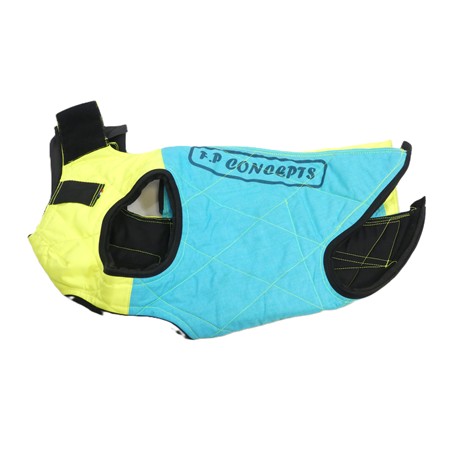 Gilet De Protection F.P Concepts Caumont Avec Cape - Jaune/Bleu - Bruno 1L