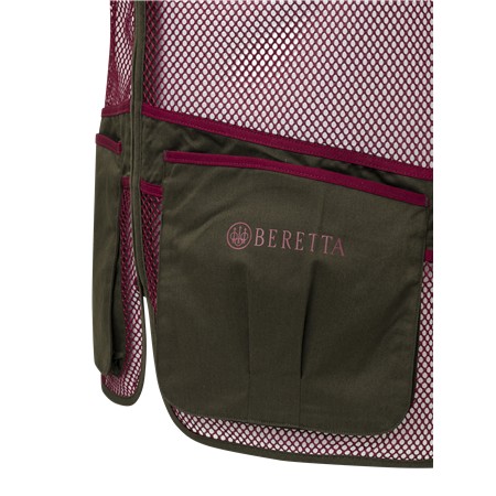 GILET DE TIR MIXTE BERETTA FULL MESH - CORDOVAN SPIRIT/NOIR
