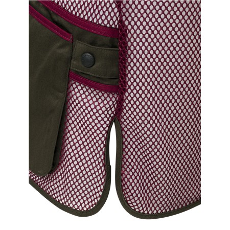 GILET DE TIR MIXTE BERETTA FULL MESH - CORDOVAN SPIRIT/NOIR