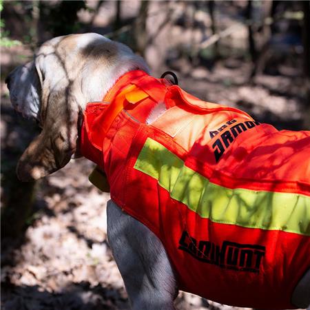 GILET DI PROTEZIONE CANIHUNT DOG ARMOR ORANGE V3