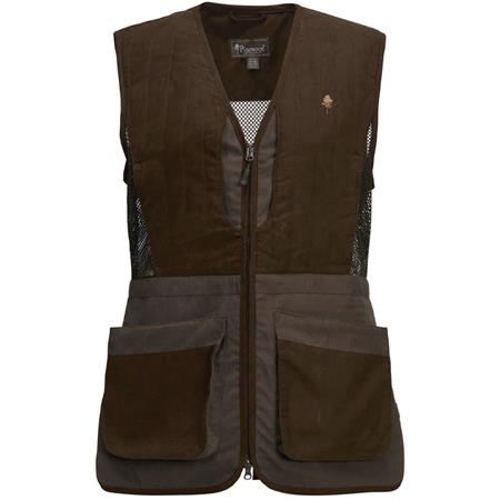 Gilet Femme Pinewood Shooting - Suede Marron