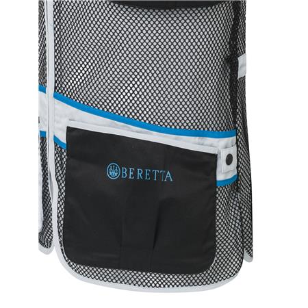 GILET HOMME BERETTA FULL MESH - BLACK/BLUE EXCELL