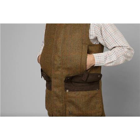 GILET HOMME HARKILA KENMORE - FOREST GREEN/HERRINGBONE