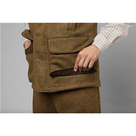 GILET HOMME HARKILA KENMORE - FOREST GREEN/HERRINGBONE