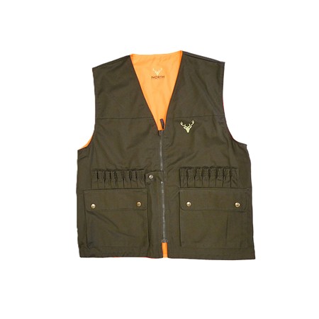 Gilet Homme North Company Reversible Signal Vert/Orange - L