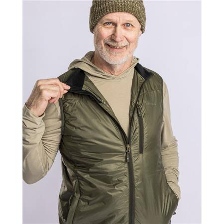 GILET HOMME PINEWOOD WOOL INSULATED MIDLAYER - MOSS GREEN