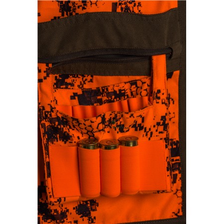 GILET HOMME SOMLYS REVERSIBLE - ORANGE/MARRON