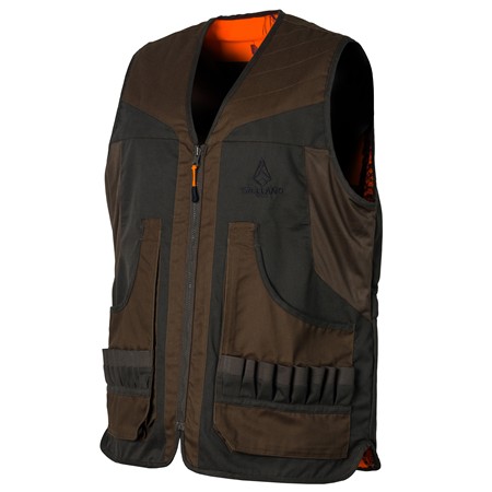 GILET JUNIOR TREELAND REVERSIBILE - CAMO ARANCIONE/VERDE