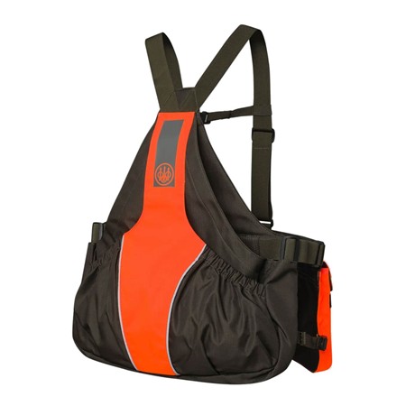 GILET MIXTE BERETTA STRAP EVO - VERT MOSS/ORANGE