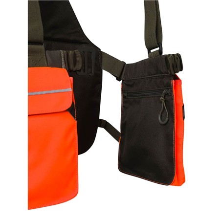 GILET MIXTE BERETTA STRAP EVO - VERT MOSS/ORANGE