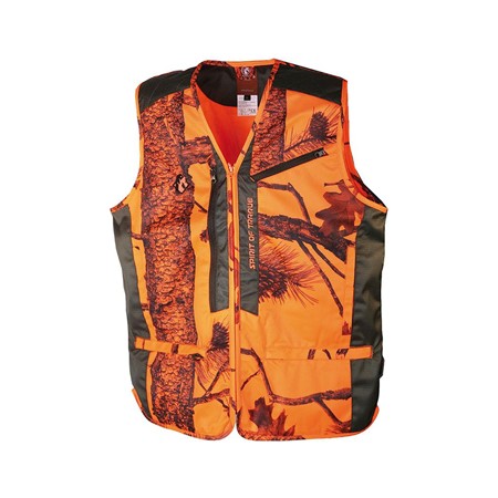 Gilet Sans Manche Homme Somlys 251N Spirit Of Traque - Camou Orange - Xxxl
