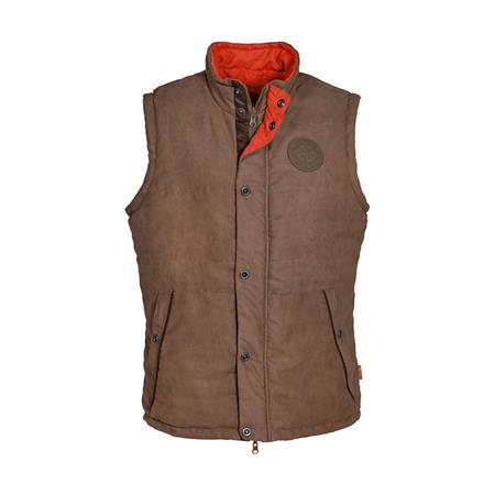 Gilet Senza Maniche Uomo Idaho Body Warmer Beaver Reversible - Marrone