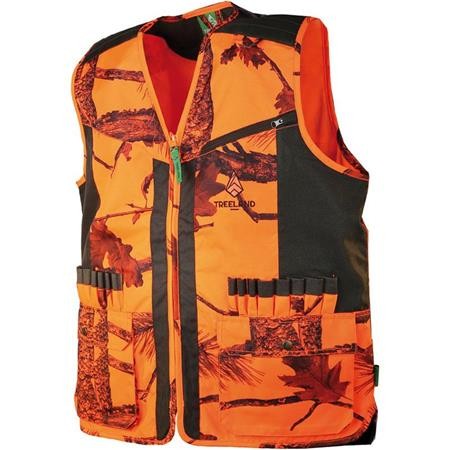 Gilet Senza Maniche Uomo Treeland T254 - Mimetico Arancione