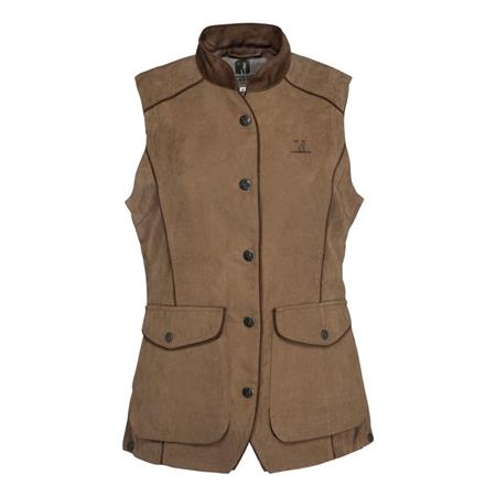 Gilet Senza Manico Donna Percussion Rambouillet Quadrati Arancione