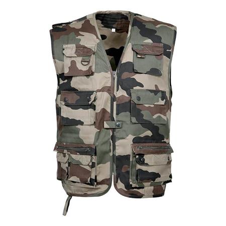 Gilet Senza Manico Uomo Idaho Reporter Argile/Vert Reversibile