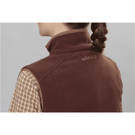 GILET SMANICATO DONNA HARKILA SANDHEM 200 WOMEN - BORDEAUX