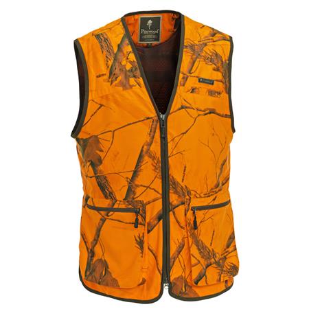Gilet Smanicato Uomo Pinewood Karl Visibility Vest Ap - Camo Arancione