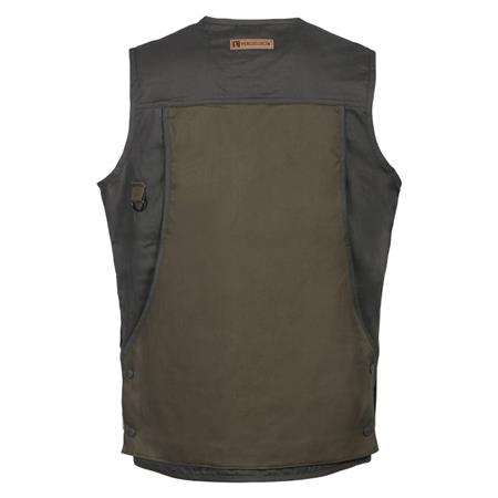 GILET UOMO PERCUSSION CACCIA TRADIZIONALE RICAMATA - JABALÍ - KAKI CLARO - CINGHIALE - KAKI CHIARO