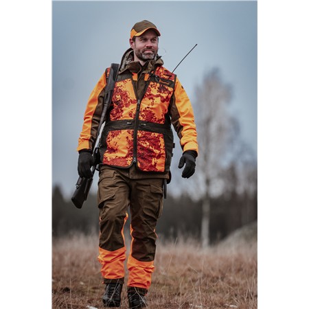 GILET UOMO PINEWOOD FURUDAL HUNT PRO 2.0 CAMOU - STRATA BLAZE/MOSS GREEN