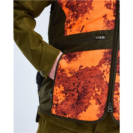 GILET UOMO PINEWOOD FURUDAL HUNT PRO 2.0 CAMOU - STRATA BLAZE/MOSS GREEN