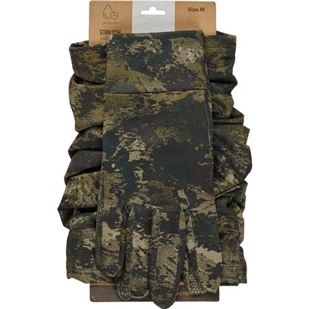 Gloves And Neck Gaiter Set Seeland Aero Camo - Invis Mpc Green