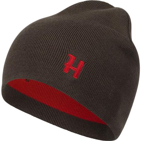 Gorro Harkila Aspire Reversible - Shadow Brown/Red