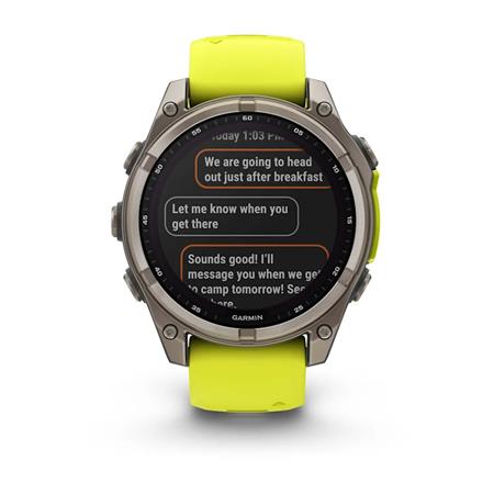 GPS WATCH GARMIN FÉNIX 8 SAPHIR SOLAR