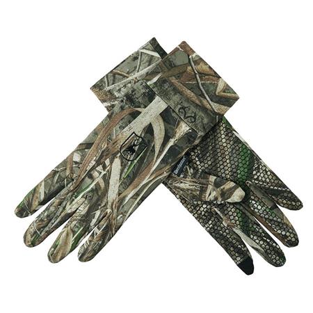 Guanti Uomo Deerhunter Max 5 With Silicone Dots Argile/Vert Reversibile
