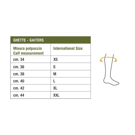 GUÊTRES RISERVA CORDURA - VERT - ZIP AVANT