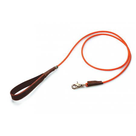 Guinzaglio Cane Riserva Nylon/Cuir Arancione
