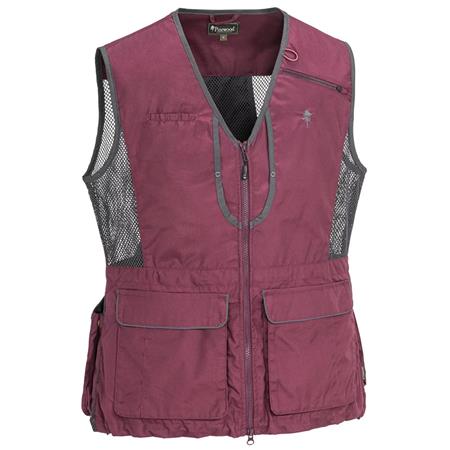 Γυναικείο Αμάνικο Γιλέκο Pinewood Dog Sports 2.0 W - Μπορντό/Ανθρακί