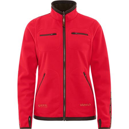 Γυναικείο Μπουφάν Φλισ Harkila Kamko Fleece Women - Καφέ/Κόκκινο
