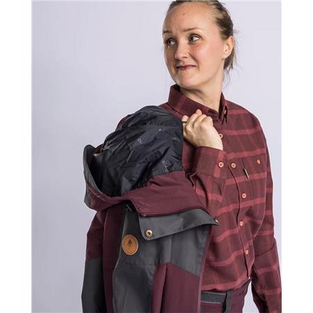ΓΥΝΑΙΚΕΊΟ ΜΠΟΥΦΆΝ PINEWOOD FINNVEDEN HYBRID W - ΜΠΟΡΝΤΌ/ΑΝΘΡΑΚΊ