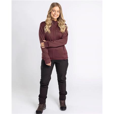 ΓΥΝΑΙΚΕΊΟ ΦΛΙΣ PINEWOOD FINNVEDEN HOODIE W - ΜΠΟΥΡΓΟΥΝΔΊ