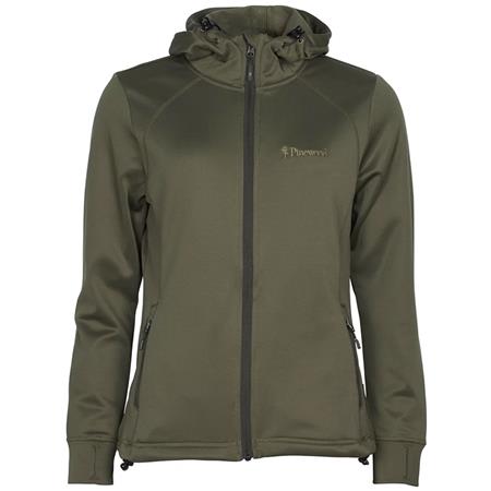 Γυναικείο Φλισ Pinewood Finnveden Hoodie W - Ελιά