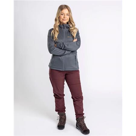 ΓΥΝΑΙΚΕΊΟ ΦΛΙΣ PINEWOOD FINNVEDEN HOODIE W - ΓΚΡΙ-ΜΠΛΕ