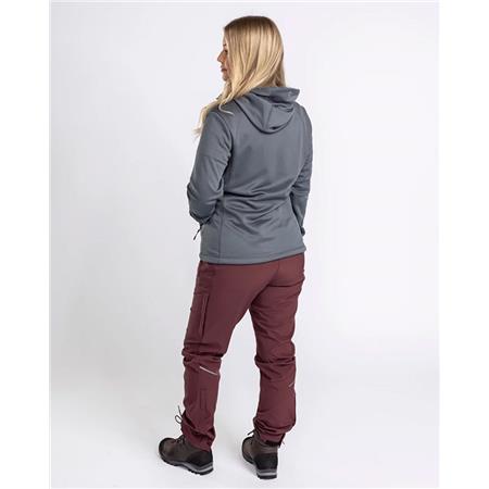 ΓΥΝΑΙΚΕΊΟ ΦΛΙΣ PINEWOOD FINNVEDEN HOODIE W - ΓΚΡΙ-ΜΠΛΕ