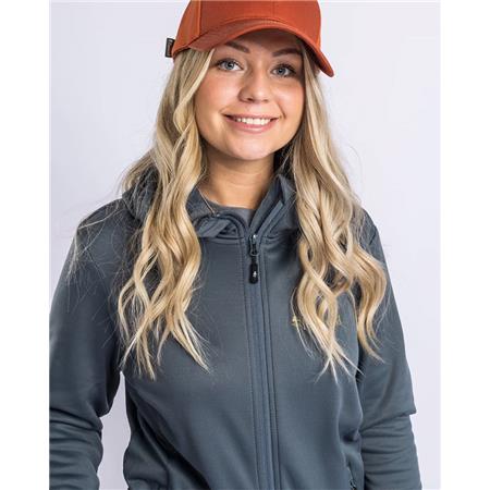 ΓΥΝΑΙΚΕΊΟ ΦΛΙΣ PINEWOOD FINNVEDEN HOODIE W - ΓΚΡΙ-ΜΠΛΕ