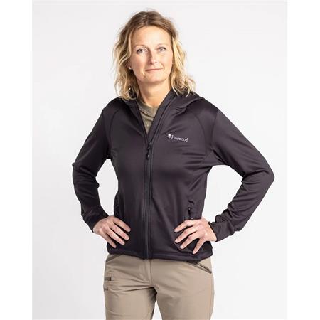 ΓΥΝΑΙΚΕΊΟ ΦΛΙΣ PINEWOOD FINNVEDEN HOODIE W - ΜΑΎΡΟ