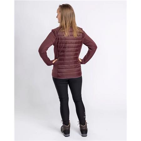 ΓΥΝΑΙΚΕΊΟ ΦΛΙΣ PINEWOOD FINNVEDEN HYBRID POWER FLEECE - ΜΠΟΡΝΤΌ