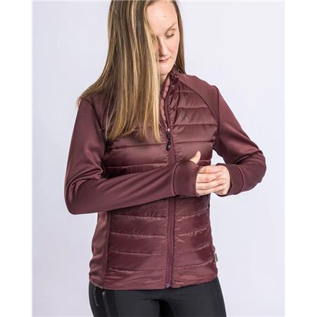 ΓΥΝΑΙΚΕΊΟ ΦΛΙΣ PINEWOOD FINNVEDEN HYBRID POWER FLEECE - ΜΠΟΡΝΤΌ