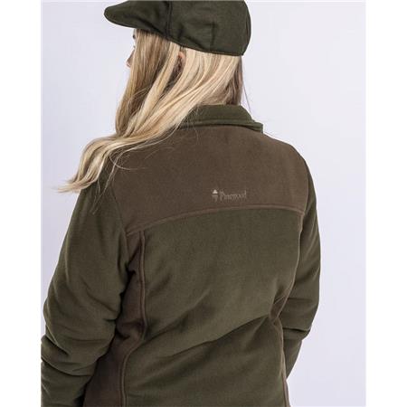 ΓΥΝΑΙΚΕΊΟ ΦΛΙΣ PINEWOOD HARRIETTE PADDED FLEECE W - ΠΡΆΣΙΝΟ/ΚΑΦΈ