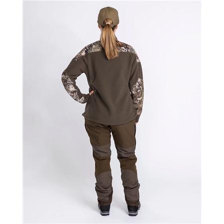 ΓΥΝΑΙΚΕΊΟ ΦΛΙΣ PINEWOOD SMÅLAND HUNTERS CAMOU FLEECE W - ΚΑΦΈ/STRATA