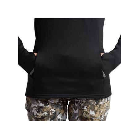ΓΥΝΑΙΚΕΊΟ ΦΛΙΣ SITKA FANATIC HOODY - ΜΑΎΡΟ
